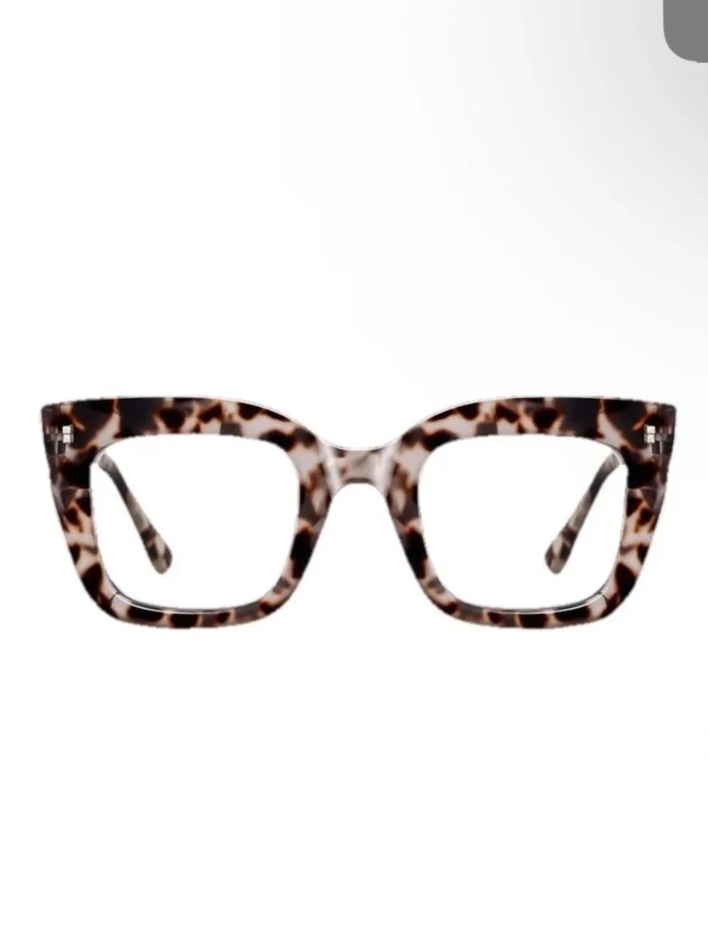 Oversized Thick Leopard Women Reading Glasses Large Square Readers New Model 2.5